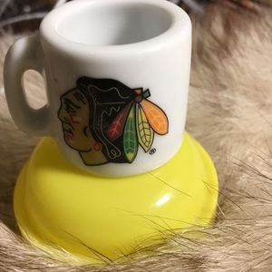 Chicago black hawks miniature cup 1 1/2 inch